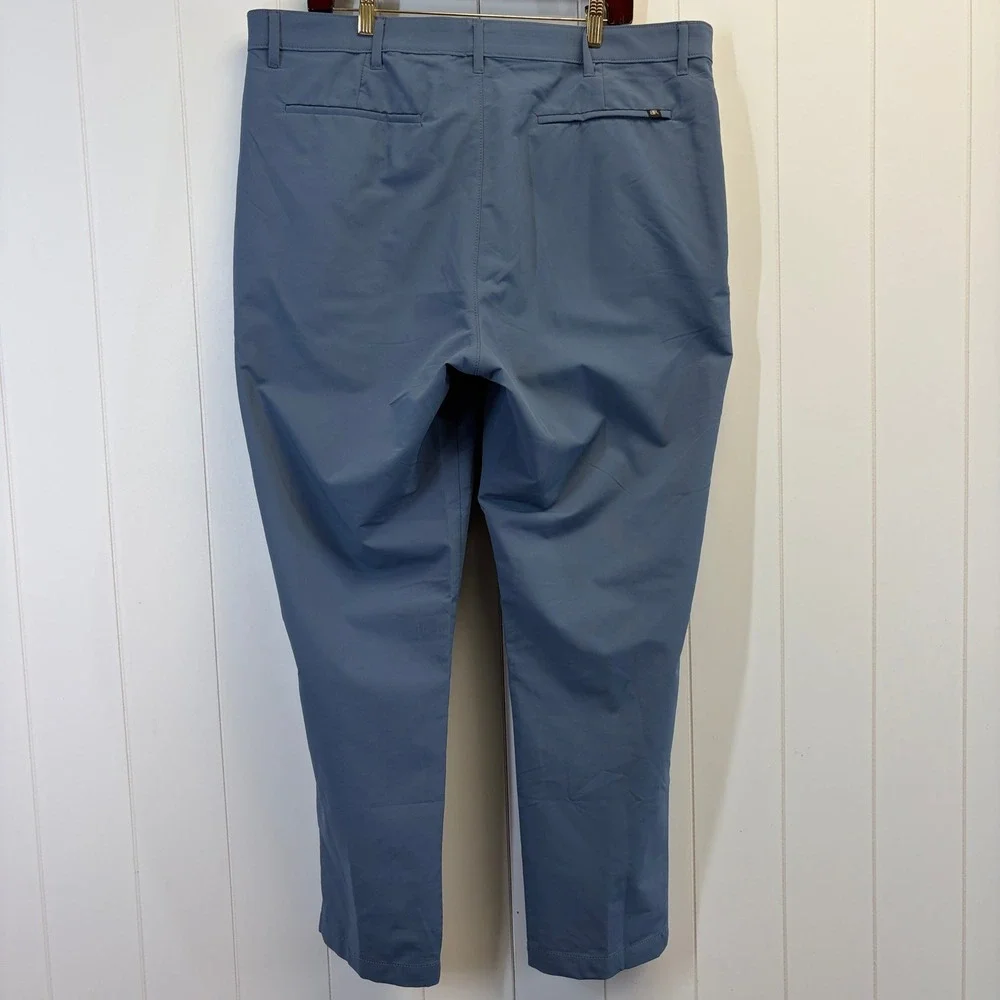 Banana Republic Performance Chino Pants Men Size 40x30 Blue Stretch Commuter